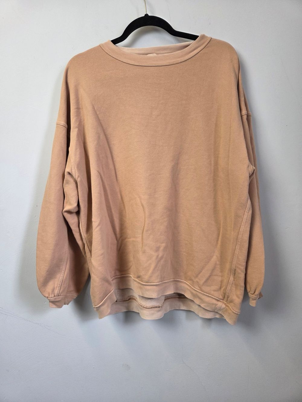 Aerie Washed Peach Oversized Crewneck Sweatshirt Size M